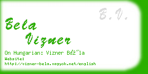 bela vizner business card